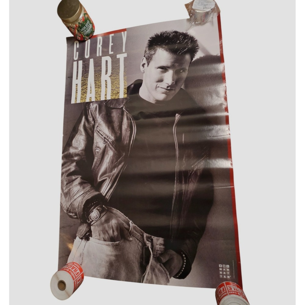 Corey Hart In Your Soul‎ 24x36 Original Vintage 1988 EMI-Manhattan Promo Poster